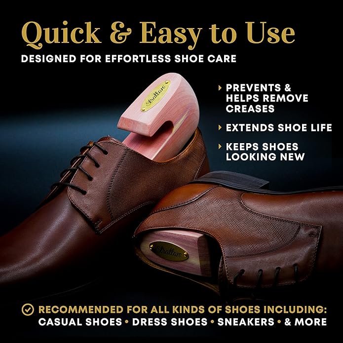 Stratton Cedar Shoe Tree - Shoe Trees for Men  Women, Sneakers, Widener  Shaper  GROWN IN USA