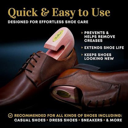 Stratton Cedar Shoe Tree - Shoe Trees for Men  Women, Sneakers, Widener  Shaper  GROWN IN USA