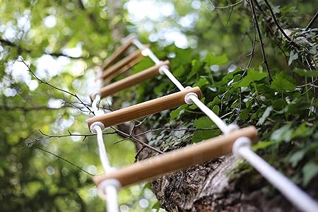 Nylon Rope, Paracord 550 Works Well for Camping Hiking Utility, Good for Clothesline, Tie, Pull, Swing and More - 14 Inch by 80 Ft. White