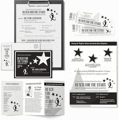 Astrobrights Mega Collection, Colored Cardstock, Bright Confetti White, 320 Sheets, 65 lb176 gsm, 8.5" x 11" - MORE SHEETS! (91683)