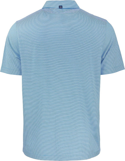 Cutter & Buck Mens Forge Eco Double Stripe Stretch Recycled Mens Big &Tall Polo