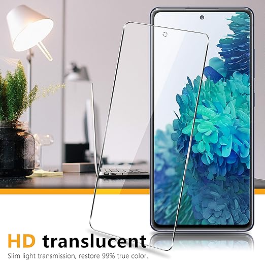 UniqueMe [3-Pack Compatible with Samsung Galaxy S20 FE/Galaxy S20 FE UW Screen Protector HD Tempered Glass [No Bubble][Case Friendly][Fingerprint Support]