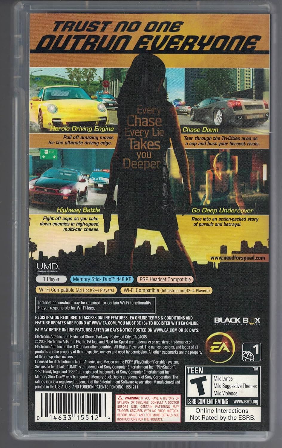 Need for Speed: Undercover - Sony PSP