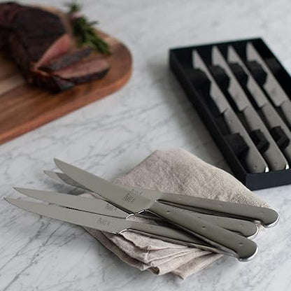 ZWILLING Porterhouse Razor-Sharp Steak Knife Set of 8 with Black Presentation Case, Gift Set, Silver