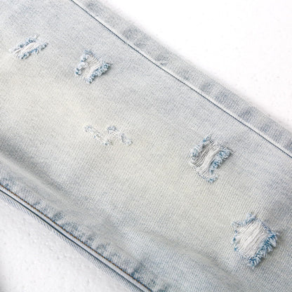 KIDSCOOL SPACE Girls Slim Jeans,Elastic Band Inside Ripped Fashion Soft Denim Pants