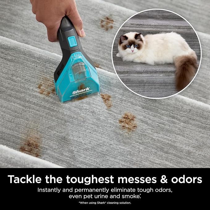 Shark StainStriker OXY Multiplier Formula for All Shark Portable & Upright Carpet Cleaners, Formulated for All Carpets, Upholstery & Area Rugs, Instantly Eliminates Odors, 32oz, EXOX32