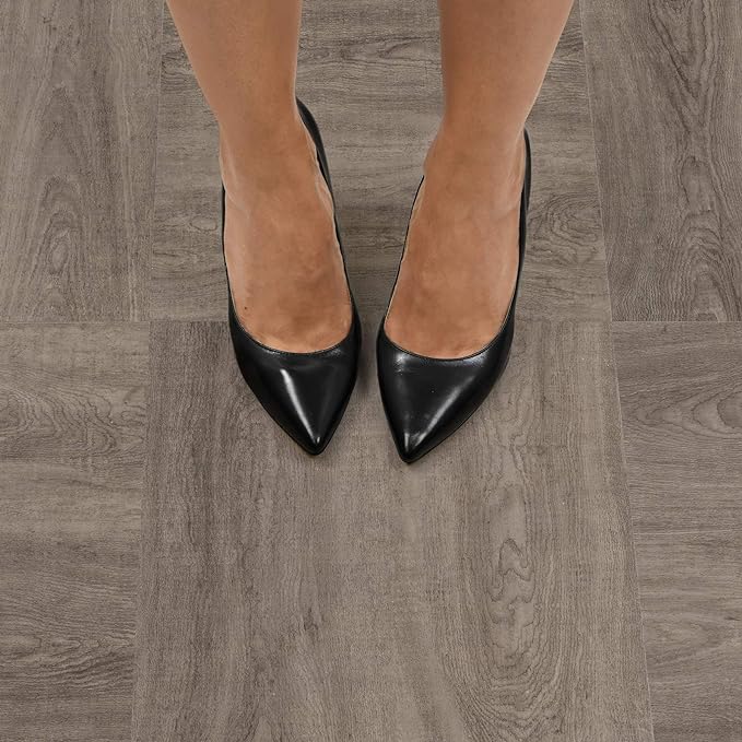 FloorPops FP3321 Bungalow Peel  Stick Floor Tiles, Neutral