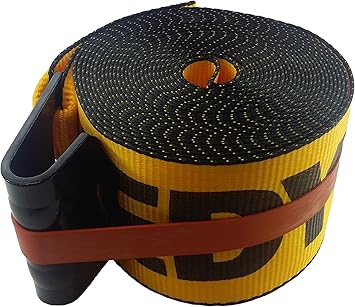 Kinedyne 423521 4" x 35' Winch Strap with Flat Hook