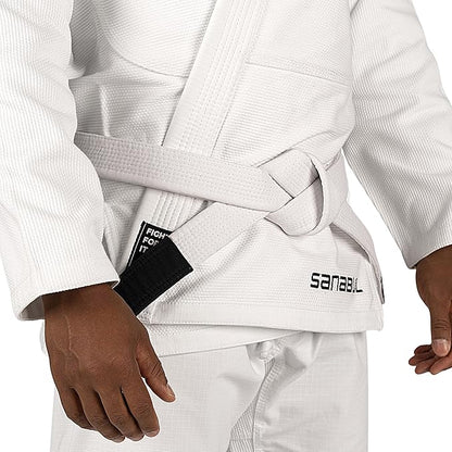 Sanabul BJJ Belt for Men  Women - Brazilian Jiu Jitsu With Ranking Stripes Sleeve Bar - Kids Gi Belt