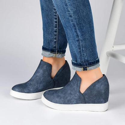 Journee Women's Cardi Sneaker Wedge.