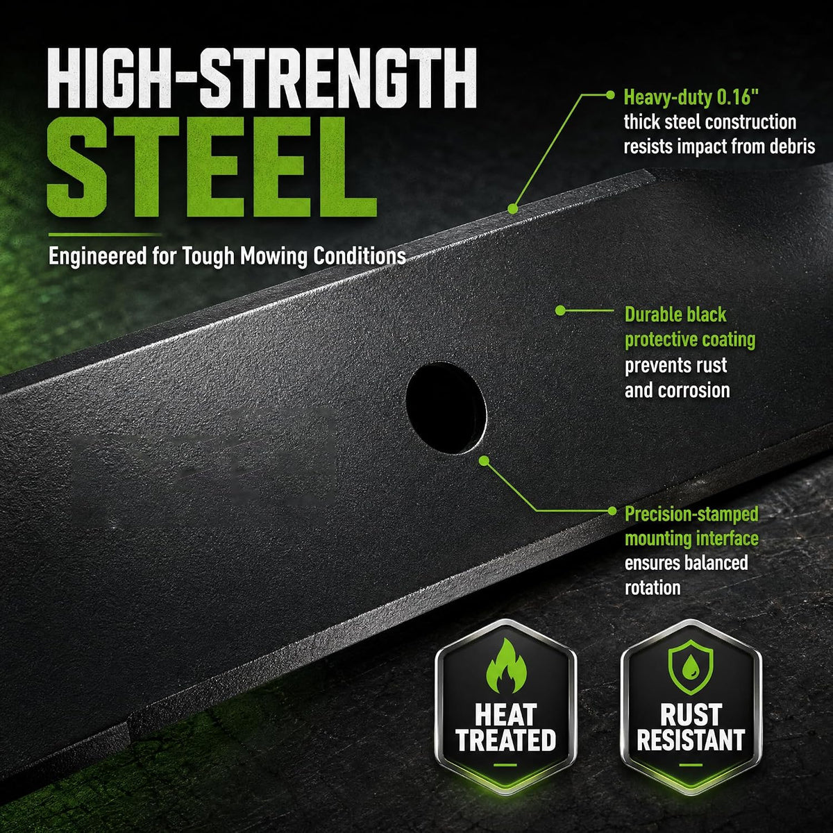 115-5059-03 mower blades Replace toro 115-5059-03 79016P 110-6837-03 112-9759-03 Blades, Compatible with toro timecutter 50 inch blades, toro ss5000 blade, toro mx5060, 75755, 50 inch zero turn blade