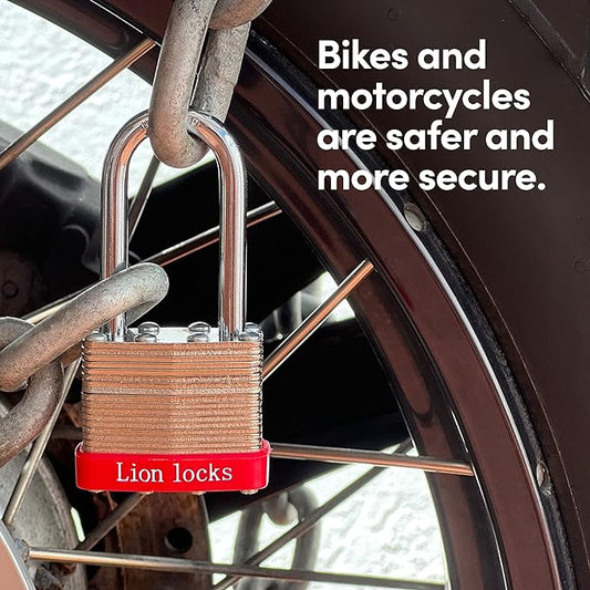 12 Keyed Alike Padlocks with 2" Long Shackle, 24 Keys - Padlocks for Outdoor Use, Locks with Keys, Hardened Steel Case, Pick Resistant Brass Pin Cylinder for Hasp Latch, Locker, Gate