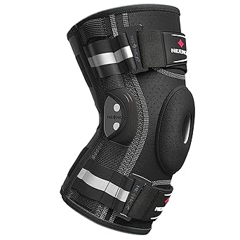 NEENCA Professional Knee Brace for Knee Pain, Adjustable Hinged Knee Support with Removable Side Stabilizers, Strong Stability for Joint Pain Relief, Arthritis, Meniscus Tear, ACL, PCL, Runner, Sports (Large)