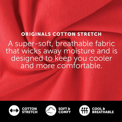 Hanes Men's Originals Stretch Cotton Briefs Pack, Moisture-wicking Underwear for Men, 3-pack.