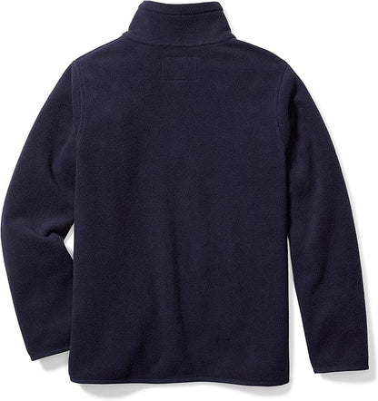 Essentials Boys and Toddlers' Polar Fleece Full-Zip Mock Jacket