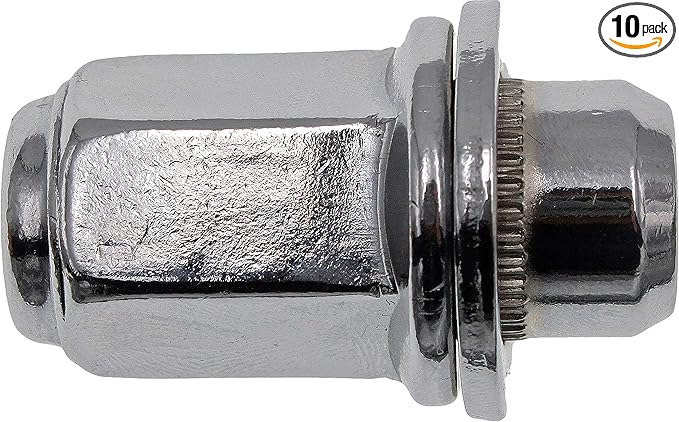 Dorman 611-167 Wheel Nut M12-1.50 Mag - 21mm Hex, 47mm Length Compatible with Select Lexus/Toyota Models, 10 Pack