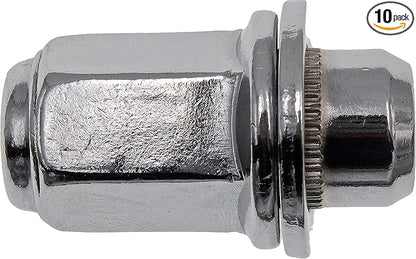 Dorman 611-167 Wheel Nut M12-1.50 Mag - 21mm Hex, 47mm Length Compatible with Select Lexus/Toyota Models, 10 Pack