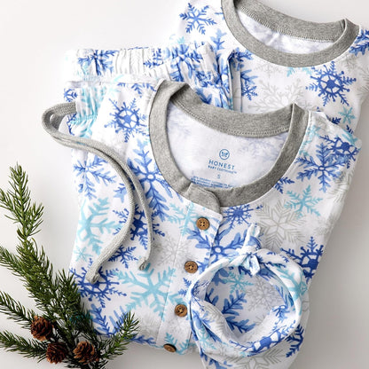 HonestBaby Family Matching Holiday Pajamas 100% Organic Cotton for Men, Women, Kids, Toddlers, Baby Boys, Girls, Unisex, Pets