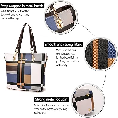 2E-youth Designer Purses and Handbags for Women Satchel Shoulder Bag Tote Top Handle Bag