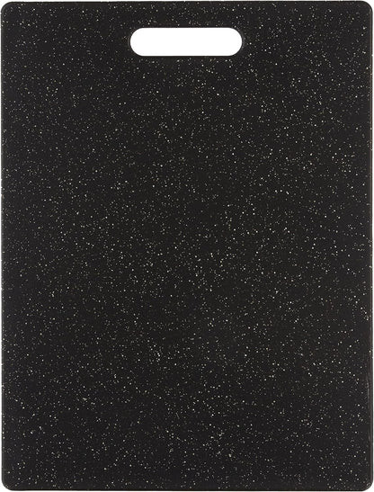Dexas Grippboard Poly Cutting Board in Midnight Granite, 11 x 14.5 Inch Non-Slip Kitchen Cutting Board with Rubber Feet, Dishwasher Safe BPA-Free Chopping Board Made in USA