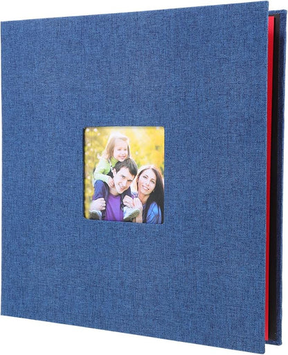 Creative Linen Photo Album DIY Photo Book for Family Travel Memories Self-Adhesive Pages for for Weddings Graduations and Special Moments