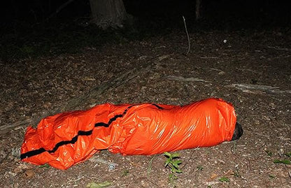 Primacare CB-3684 Emergency Sleeping Bag for Survival  Mylar BlanketTent Used for Emergencies, Camping, Hiking, Hunting, Marathons, Outdoors, and Perfect for Medical First Aid Supply Kits, Adult