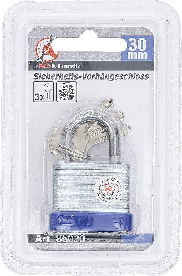 BGS Diy 85030 | Security Padlock | 30 mm