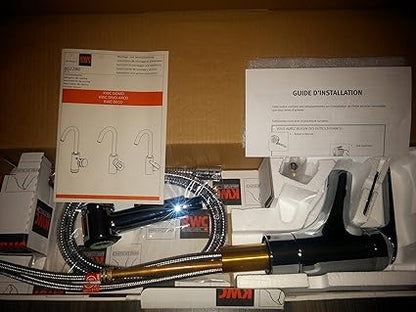KWC 10.061.033.000 Domo 9" Pull Out Kitchen Faucet Top Lever Polished, Chrome.