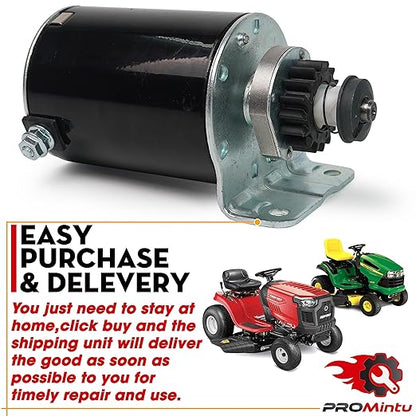 16 Tooth Starter Motor Replaces for Craftsman LT1000 LT3000 LT4000 LT2500 GT5000 Riding Lawn Mower Tractor with Briggs Stratton Intek OHV 16HP 17HP 18HP 19HP 20HP 21HP 22HP 23HP 24HP 26Hp Engine