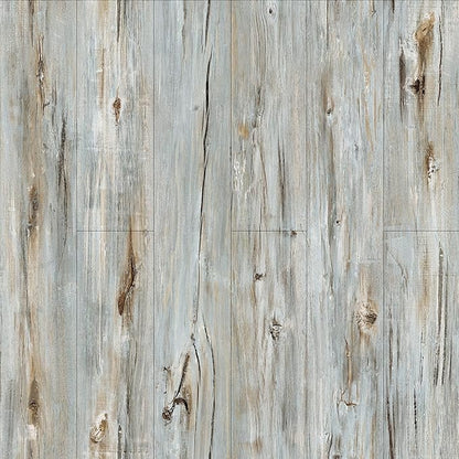 36 Pack of Waterproof Self-Adhesive Tiles, No Sticky Residue Left, 54 Square Feet, Self-Adhesive Wood Tile Vinyl for Home (36 x 6 inches, Dusty Grey)