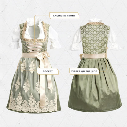 BAVARIA TRACHTEN Dirndl Dresses Women Traditional German Oktoberfest Costumes Women - Authentic Dirndl