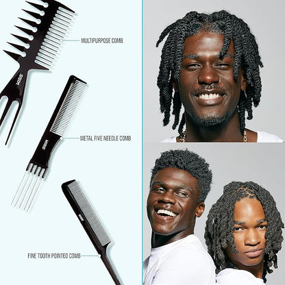 KISS Professional 10-pc Comb Set-Detangle  Style Assortment