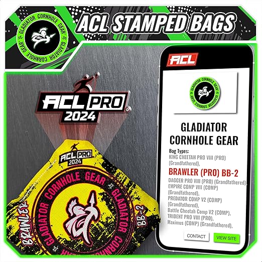 Gladiator Bags | Pro Cornhole Bags | ACL Cornhole Bags | Brawlers ACL-Pro