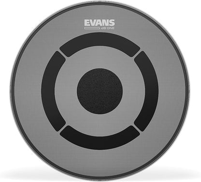 Evans Drum Heads - dB One Drum Head - Reduces Volume - Balanced, True-to-Kit Tones - 16 inch