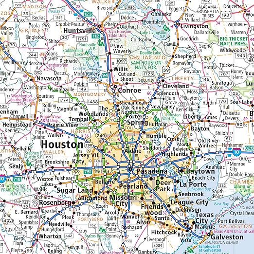 Rand McNally Easy to Fold: Texas State Laminated Map