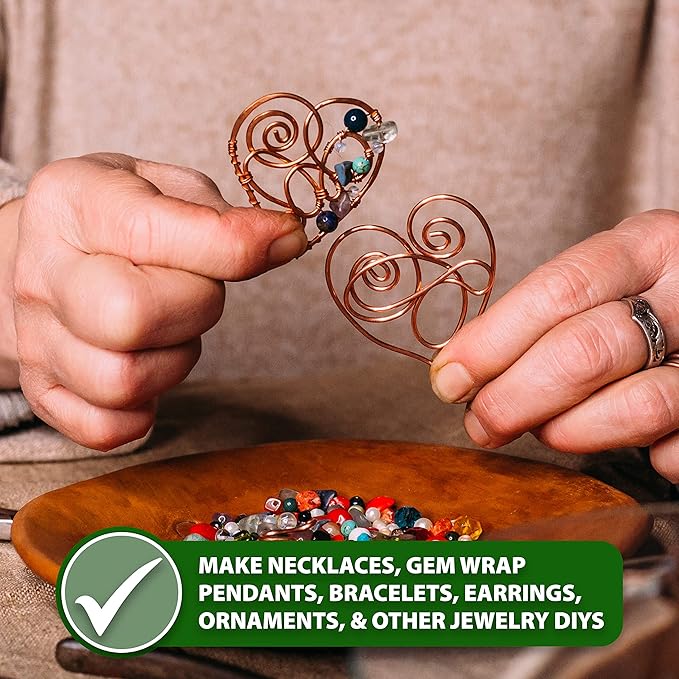 Mandala Crafts 14 Gauge Anodized Aluminum Craft Wire for Jewelry Making - 60 FT Colored Flexible Brown Wire - Bendable for Bonsai Armature Crafting Sculpting