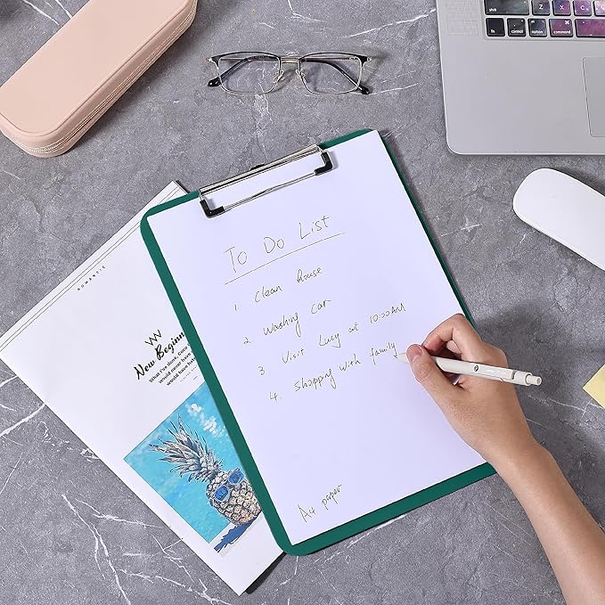 Mr. Pen- Plastic Clipboard, 12.5 x 9, Dark Green Clipboards for Kids  Adults, Clipboards Plastic, Clip Board, Teacher Clipboard