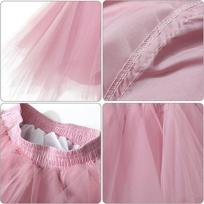 AWAYTR Adult Tutus Skirts for Women - 4 Layers Tutu Skirt for Halloween Costume