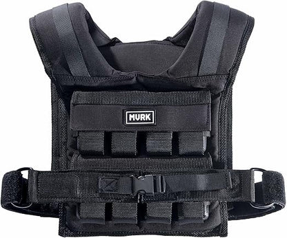 MVRK Weighted Vest Men - Adjustable to fit S-XXL: 18lbs | 28lbs | 35lbs | 45lbs | 65lbs- Weighted Workout Vest With Iron Weights, Heavy Duty Weighted Exercise Vest For Functional Training -Slim Design