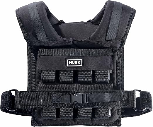 MVRK Weighted Vest Men - Adjustable to fit S-XXL: 18lbs | 28lbs | 35lbs | 45lbs | 65lbs- Weighted Workout Vest With Iron Weights, Heavy Duty Weighted Exercise Vest For Functional Training -Slim Design