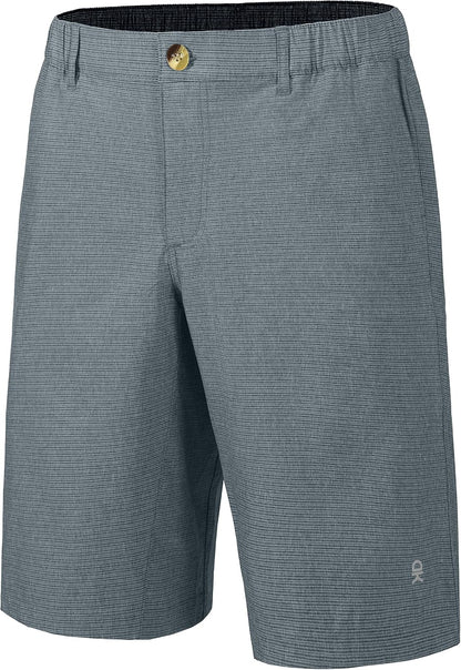 Little Donkey Andy 12 Inch Inseam Golf Shorts for Men Bermuda Quick Dry Elastic Waist Shorts for Hiking Travel Casual