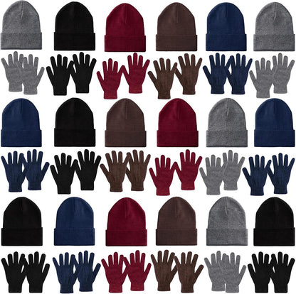 Moda West - 11 Winter Gloves Pairs,- Cold Weather, Emergencies, Homeless, Charity ( 2Red-2Gray-3Black-2Blue-2Brown )
