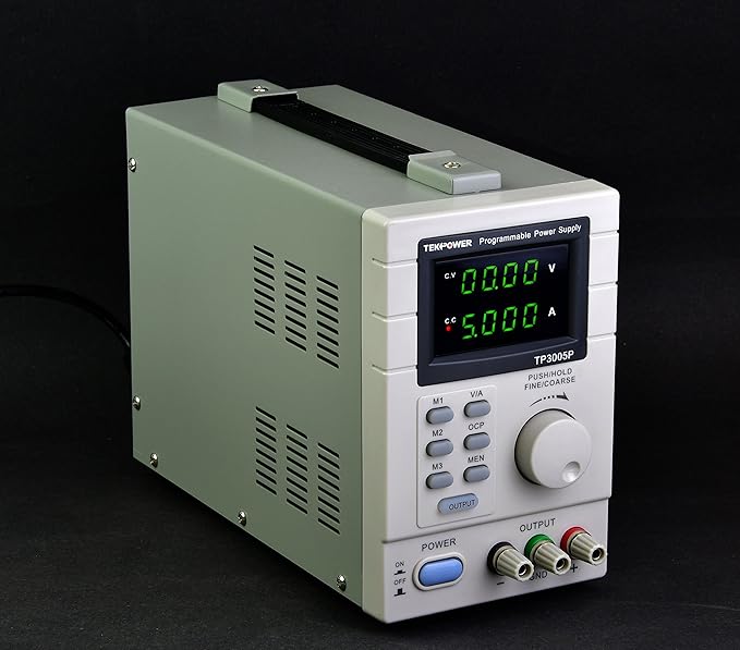 Tekpower TP3005P Programmable Linear Type Variable Regulated DC Power Supply, 0-30V at 0-5A