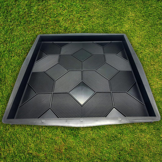 Plastic Molds Concrete Patio Paving Mold Slabs Chestnut - Big Beautiful Pathmaker Precast Concrete Molds and Forms Stampcrete for Walkways