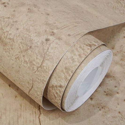 WADILE Beige Concrete Wallpaper 15.7 in  118 in, Cement Contact Paper 3D Matte Textured, Wall Paper Pull and Stick Self-Adhesive  Removable