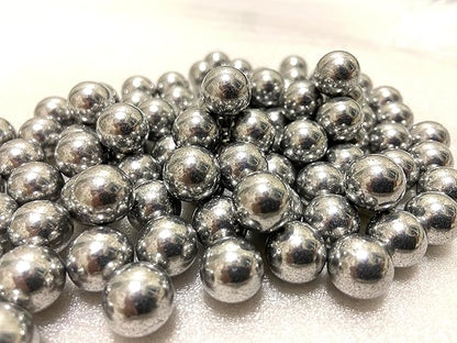 100 Rounds Solid Aluminum 50 Cal. Paintballs for Self Defense, 2.8 Gram Reusable .50 Caliber Powerful Aluminum Balls Fit for t4e TR50HDR 50 (Aluminum, Silver)