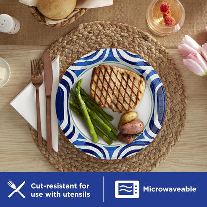Dixie Ultra Large Paper Plates 10 Inch Heavy Duty Disposable Plates 100ct