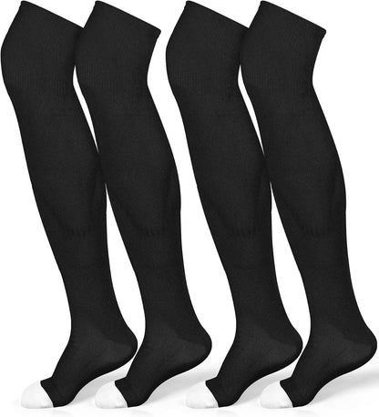 Panitay 2 Pairs Over The Knee Baseball Socks High Football Softball Socks Sport Extra Long for Boys Girls Youth Women Men