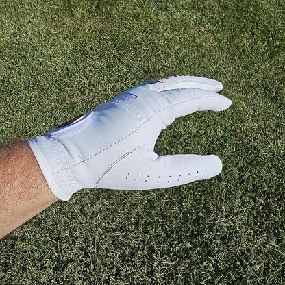 Drink Up Funny Golf Glove - Premium 100% Cabretta Leather Shocker Golf Gloves, Golf Attire and Essentials for Men, Fun Golfer Gag Gift, Adult Right or Left Hand, Small to XXL Sizes