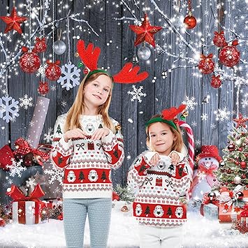 5X7FT Christmas Wood Wall Photography Banner Backdrop Winter Holiday Snowflake Xmas Tree Wood Floor Background Party Supplies Decor Photoshoot Studio Booth Props
